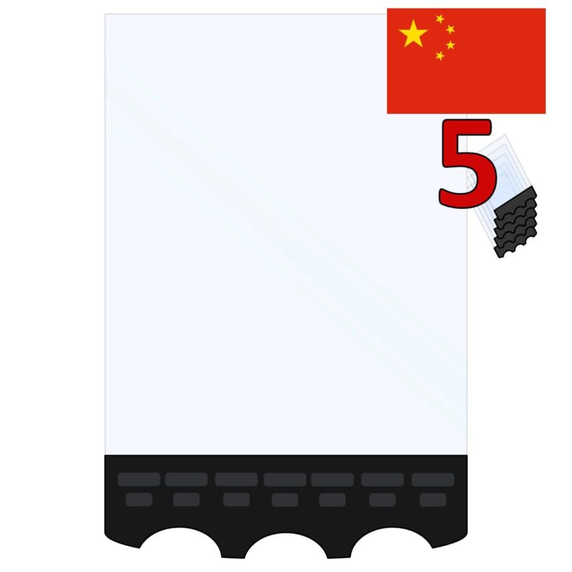 Screen Protector 5 Pack, Chinese EQX Acc (3011-0386)